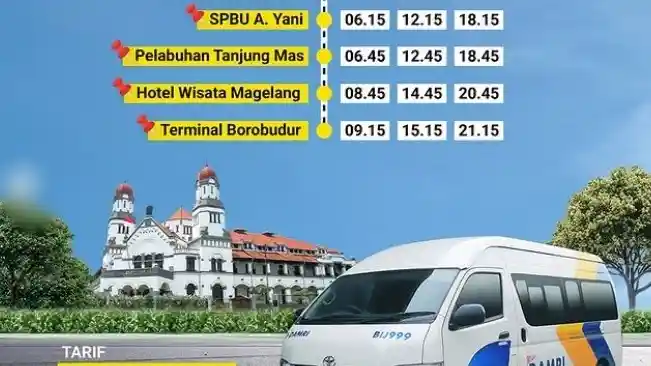 Foto - Damri Sediakan Shuttle Semarang-Yogyakarta Sehari Tiga Kali, Ketahui Detailnya