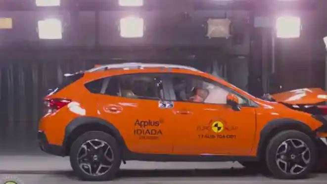 Crash Test - VIDEO: Crash Test Subaru Impreza (Euro NCAP)