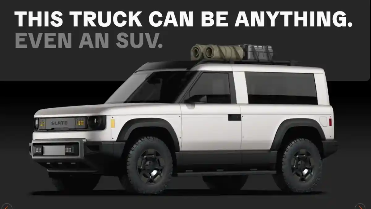 Foto - Slate Sodorkan Konsep Truck EV Ringan Yang Bisa Diubah Jadi Sebuah SUV
