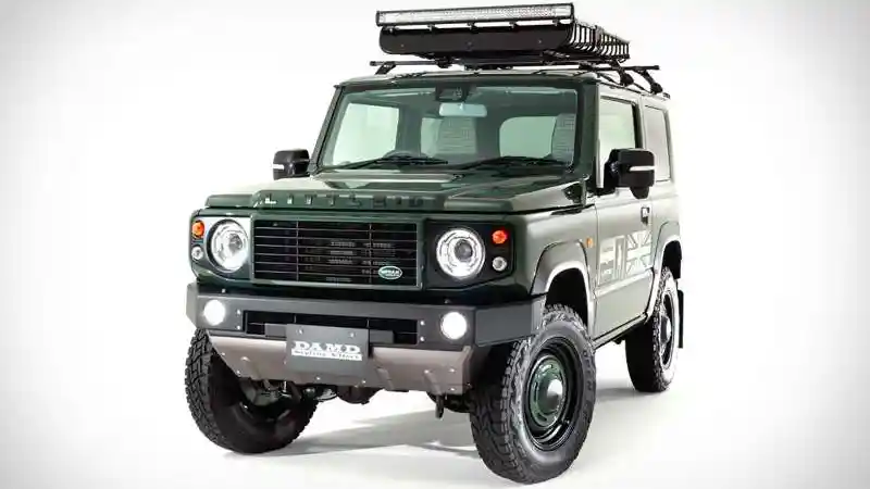 Foto - Ide Modifikasi Keren, Suzuki Jimny Disulap Jadi Land Rover Defender Mini