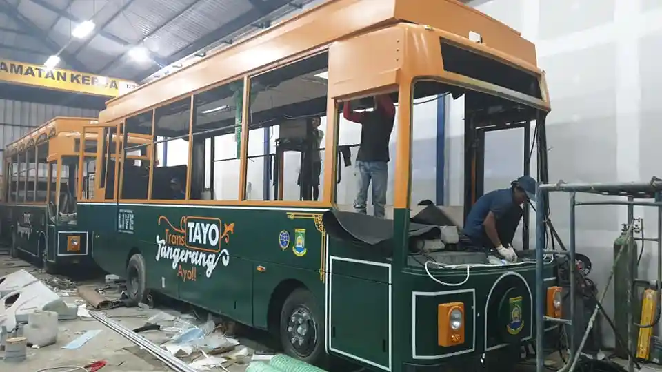 Bus - Berkelir Hijau, Bus Imut 'TAYO Tangerang' Siap Beroperasi