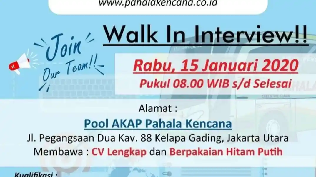 Foto - Minat Jadi Supir Bus Malam? PO Pahala Kencana Lagi Buka Lowongan