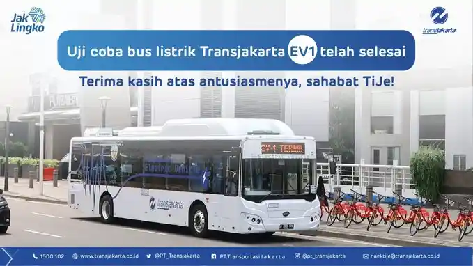Bus - Uji Coba Bus Listrik Gratis Transjakarta Berakhir