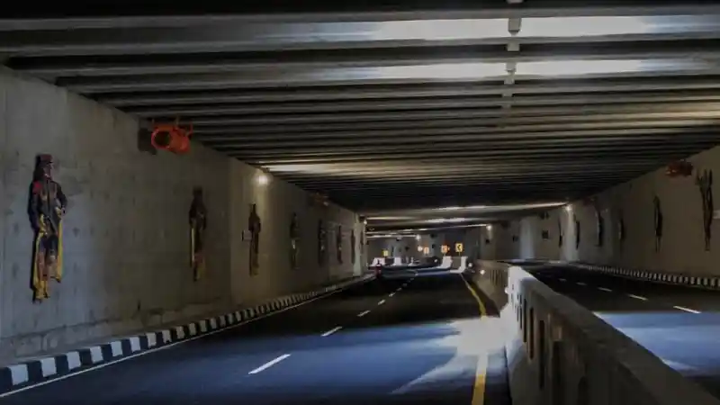 Foto - Sejarah Terukir di Yogyakarta, Underpass Terpanjang Resmi Dibuka