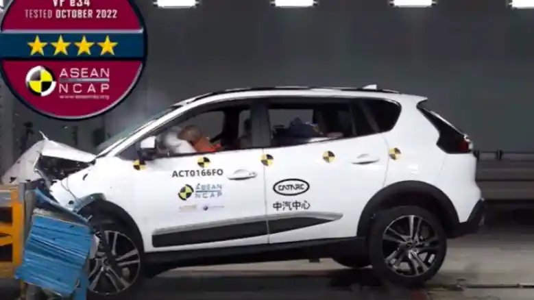 Foto - VIDEO: Crash Test VinFast VF e34 (ASEAN NCAP)