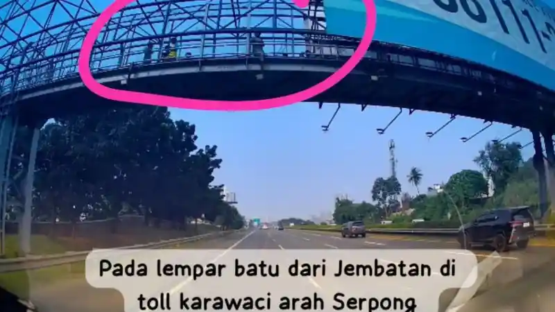 Berita - Viral Anak-Anak Lempar Batu Dari Jembatan Tol, Ancamannya 5 Tahun Penjara