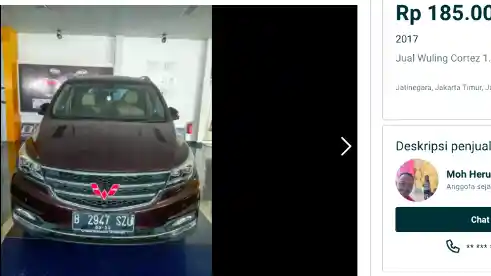 Foto - Pantauan Harga Wuling Cortez Versi Bekas