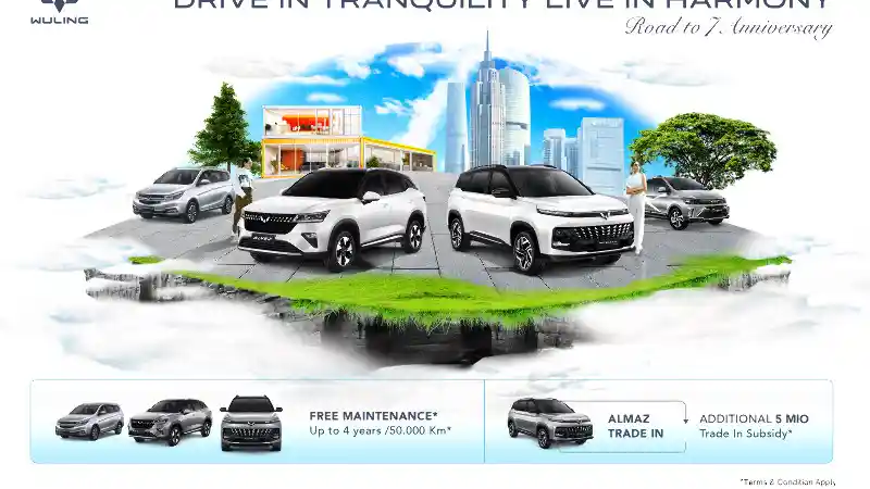 Foto - Sambut Kiprah 7 Tahun, Wuling Tawarkan Program Spesial