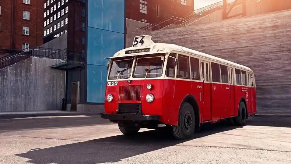 Foto - Seri Vintage: Bulldog, Bus Jadul Scania Bermesin Diesel Enam Silinder