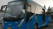 Jalur Bus HOV Lane Transjabodetabek di Tol Jakarta-Cikampek Diuji Coba