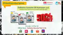 Daihatsu Luncurkan Oli Kuantitas 3,5 Liter