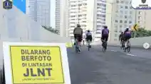 Diprotes Pengguna Jalan Lain, Rambu Khusus Road Bike Di JLNT Dicopot!
