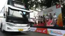  Mudik Bareng Naik Bus Buat Pemotor Honda
